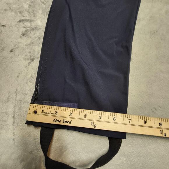 Olympic Uniforms Pants Mens Medium Navy Snow Ski Shell Mesh Lined Cargo Made USA - Picture 5 of 10